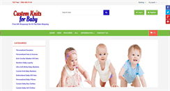 Desktop Screenshot of customknitsforbaby.com