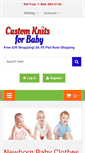 Mobile Screenshot of customknitsforbaby.com